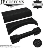 GREY STITCH 3X DASH TRIM LEATHER SKIN COVERS FITS LAND ROVER DEFENDER 07-14
