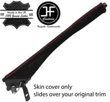 RED STITCH REAL SUEDE HANDBRAKE GAITER COVER FITS SMART FORTWO 451 07-14