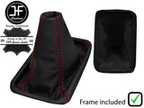 RED  STITCH LEATHER AUTOMATIC GEAR+PLASTIC FRAME FOR LAND CRUISER LC3 LC4 LC5