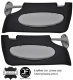 BLACK STITCH FITS BMW MINI R50 R53 ONE COOPER S 01-03 2X SUN VISORS COVERS