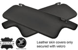 BLACK STITCHING 2X SUN VISORS REAL LEATHER COVERS FITS MAZDA RX7 FC 1986-1991