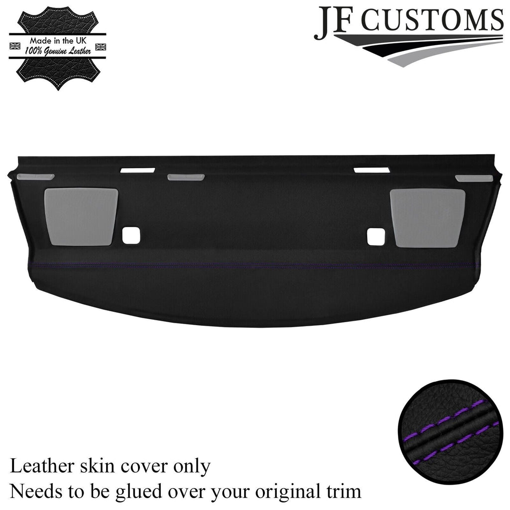 FITS BMW E90 3 SERIES 320D 05-11 PURPLE STITCH REAR PARCEL SHELF LEATHER COVER
