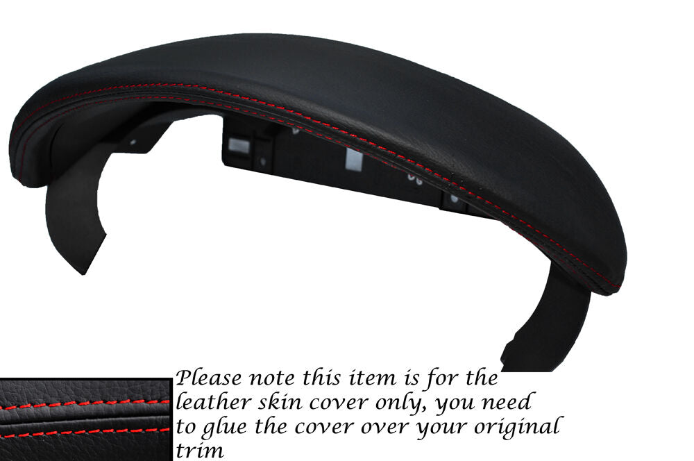 RED STITCH SPEEDO GAUGE HOOD LEATHER COVER FITS PORSCHE BOXSTER 987 2005-2011