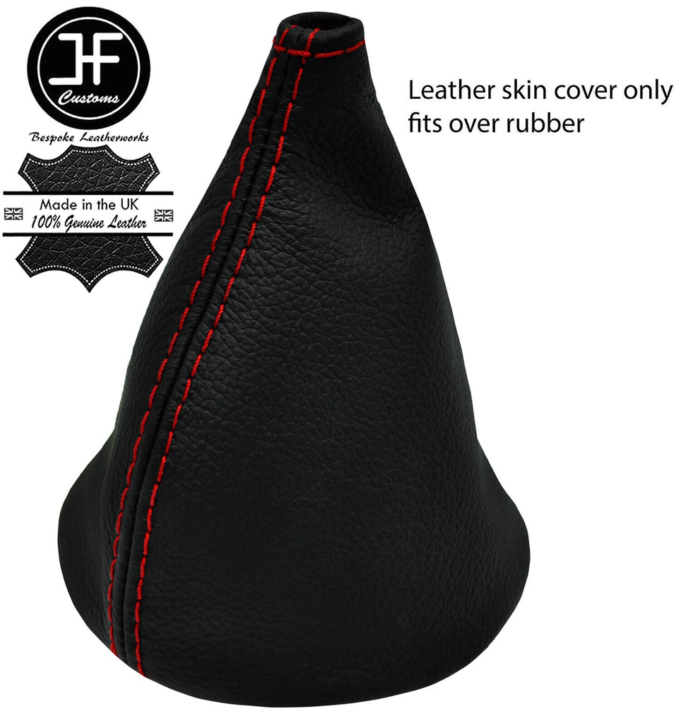 RED STITCH LEATHER GEAR GAITER OVER RUBBER FOR DATSUN SUNNY B210 120Y 73-78