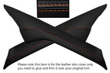 ORANGE STITCH 2X A POST PILLARS SKIN COVERS FITS MERCEDES SPRINTER W906 06-14
