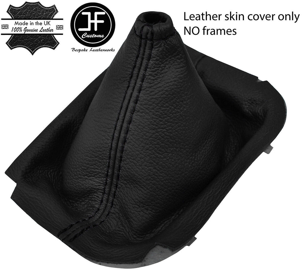 BLACK STITCH TOP GRAIN LEATHER MANUAL GEAR GAITER FITS DODGE VIPER 1992-2002
