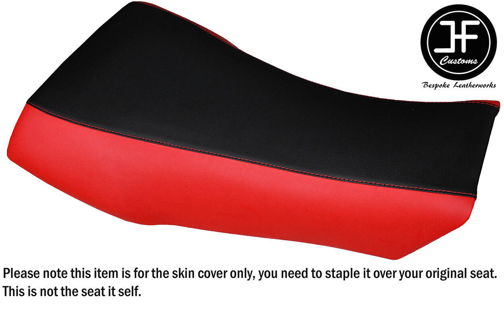 BLACK & RED VINYL CUSTOM FITS ARCTIC CAT FSI 250 300 400 500 96-05 SEAT COVER