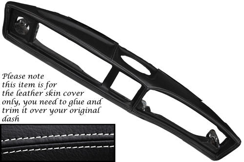 WHITE STITCHING FITS TRIUMPH STAG MK1 MK2 DASH DASHBOARD LEATHER SKIN COVER ONLY