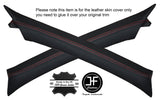 RED STITCH 2X A POST PILLAR LEATHER SKIN COVERS FITS 200SX S15 1999+ CUSTOM NEW