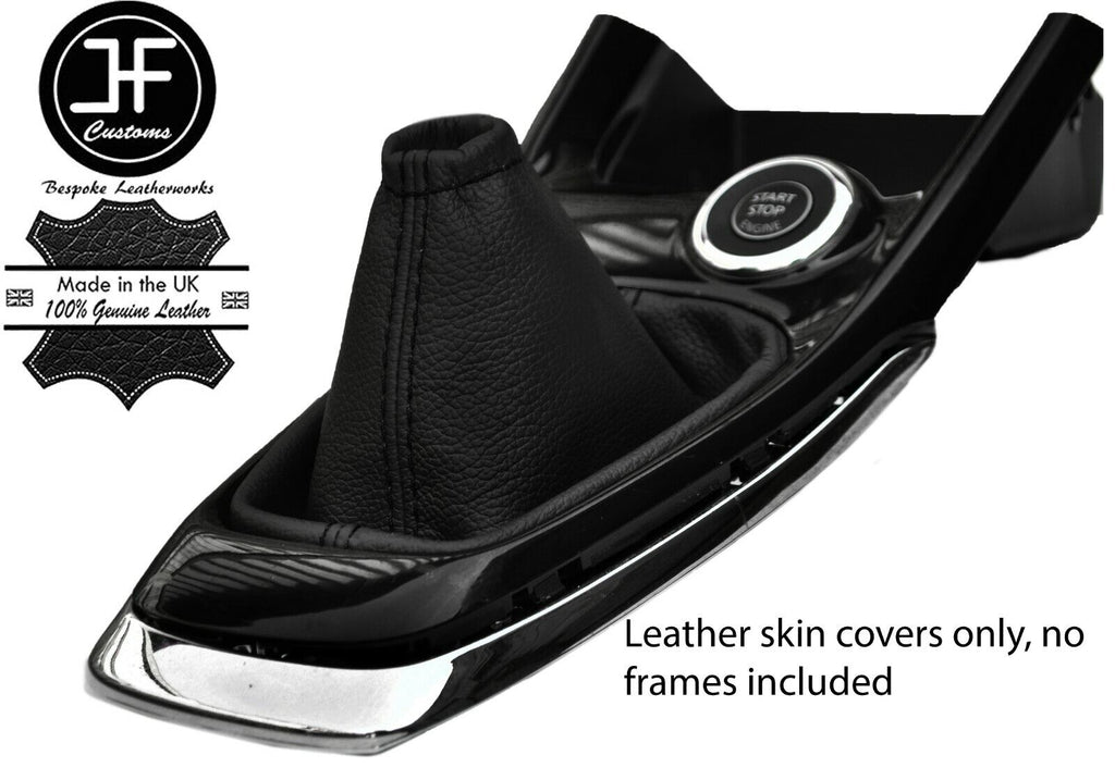 BLACK TOP GRAIN REAL LEATHER MANUAL GEAR GAITER FITS NISSAN PULSAR 2014-2019