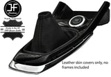 BLACK TOP GRAIN REAL LEATHER MANUAL GEAR GAITER FITS NISSAN PULSAR 2014-2019