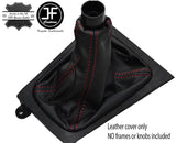 RED STITCH REAL LEATHER GEAR GAITER FITS VAUXHALL OPEL ZAFIRA A 1999-2005