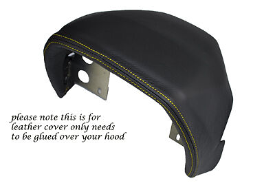 YELLOW STITCH FITS VAUXHALL OPEL VX220 VX 220 00-05 SPEEDO GAUGE HOOD LTHR COVER