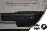 GREY STITCH 2X REAR DOOR ARMREST SKIN COVERS FITS RANGE ROVER VOGUE L322
