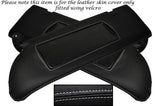 GREY STITCH FITS MERCEDES S CLASS SE SEL W126 79-91 2X SUN VISOR LEATHER