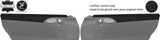 BLACK STITCH 2X DOOR CAPPING TRIM LEATHER COVER FOR PORSCHE CARRERA 911 997