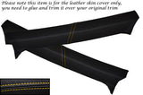 YELLOW STITCH FITS FORD CAPRI MK2 MK3 2X B POST PILLAR SKIN COVERS ONLY