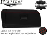 RED  STITCH GLOVE BOX LID TRIM LEATHER COVERS FOR BMW 6 F12 F13 F06 11-18