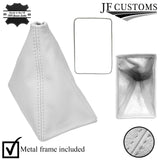FITS TOYOTA MR2 MK1 AW11 REAL WHITE LEATHER GEAR GAITER NEW CUSTOM NEW