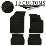 YELLOW DIAMOND STITCH VINYL 4XTAILORED FLOOR CARPET FOR GOLF MK2 74-83 JF 1