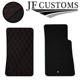 D RED DIAMOND VINYL 2X TAILORED FLOOR CARPETS FOR MAZDA MX5 MK2 98-05 JF1