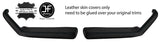 BLACK STITCH 2X DOOR HANDLE ARMREST LEATHER COVERS FOR VW GOLF MK1 CABRIO