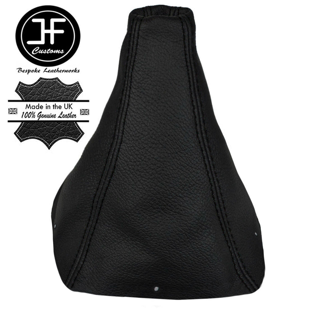 BLACK STITCH GENUINE LEATHER MANUAL GEAR GAITER FITS HYUNDAI TERRACAN 2001-2009