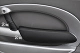 FITS BMW MINI COOPER 2X PANTHER 2X DOOR HANDLE COVERS Grey CUSTOM NEW MADE IN UK
