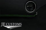 GREEN STITCH LEATHER 2X FRONT DASH TRIM COVERS FITS MAZDA MX5 MK3 NC 05-14