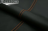 ORANGE STITCH 2X FRONT DOOR CARD ARMREST COVER FOR PORSCHE 718 CAYMAN 982 16-22