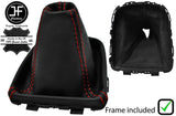 RED STITCH LEATHER MANUAL GEAR+PLASTIC FRAME FOR VAUXHALL ASTRA K MK7 16-19