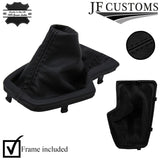 BLACK STITCH LEATHER AUTO AUTOMATIC GEAR GAITER+FRAME FOR KIA PICANTO MK3 17-21