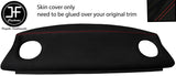 RED STICH REAR PARCEL SHELF LUXE SUEDE COVER FOR BMW 3 SERIES E46 COUPE 98-05