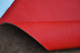 RED LEATHER 25cm x 50cm QUALITY TOP GRAIN GENUINE LEATHER HOME CRAFTS AUTOMOTIVE