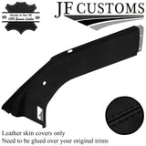 BLACK STITCH ITALIAN LEATHER HALO ROOF TRIM COVERS FITS CORVETTE C4 84-96