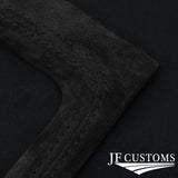 BLACK SUEDE COVERED MANUAL SHIFT SURROUND TRIM + FRAME FOR FORD MUSTANG 87-93