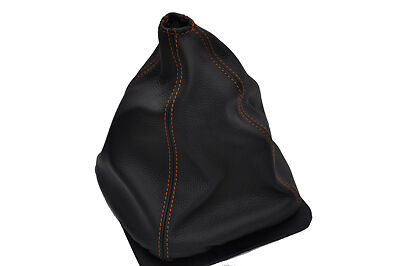 FITS VOLKSWAGEN FITS T25 BUS VAN orange stitching gear gaiter leather new