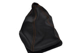 FITS VOLKSWAGEN FITS T25 BUS VAN orange stitching gear gaiter leather new