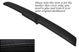 BLACK STITCH TOP DASH PAD DASHBOARD LEATHER COVER FITS FORD MUSTANG 1971-1973