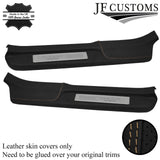 FOR HONDA S2000 CREAM STITCH DOOR SILL TRIM COVER PERFORATED & TOP GRAIN LEATHER