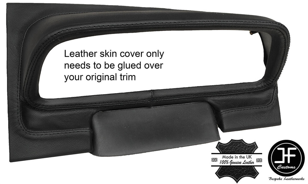BLACK STITCH SPEEDO BEZEL CLUSTER LEATHER HOOD COVER FITS DODGE JOURNEY 09-11