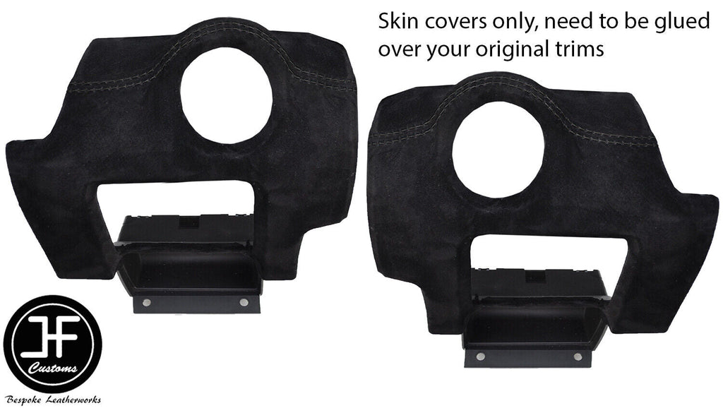 BLACK STITCH 2X SIDE VENT PANEL SUEDE COVERS FOR LOTUS ELISE EXIGE S2 07-13