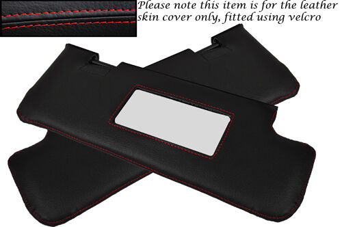 RED STITCHING FITS TRIUMPH STAG MK1 MK2 70-77 2X SUN VISORS LEATHER COVERS ONLY