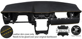 YELLOW STITCH DASH DASHBOARD REAL LEATHER COVER FITS FORD MUSTANG 2005-2009
