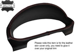 RED STITCH SPEEDO SURROUND LEATHER SKIN COVER FITS MAZDA 2 2002-2007 CUSTOM NEW