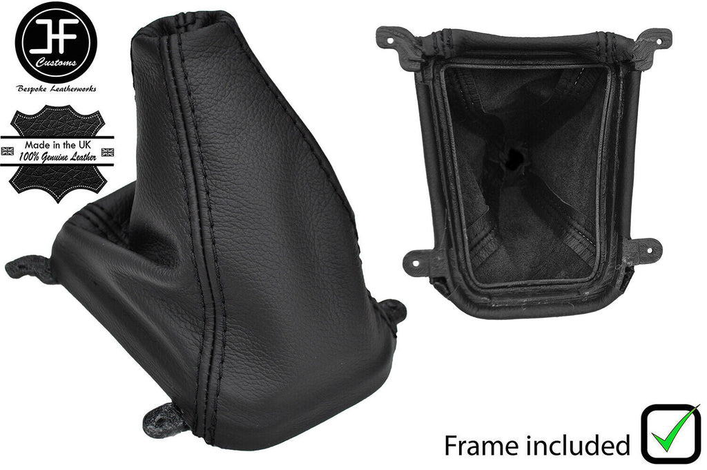 BLACK STITCH LEATHER MANUAL GEAR+PLASTIC FRAME FITS HONDA ACCORD 2003-2007