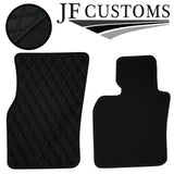 D GREEN DIAMOND STITCH VINYL 4XTAILORED FLOOR CARPETS FOR BMW MINI F56 13-21 JF1