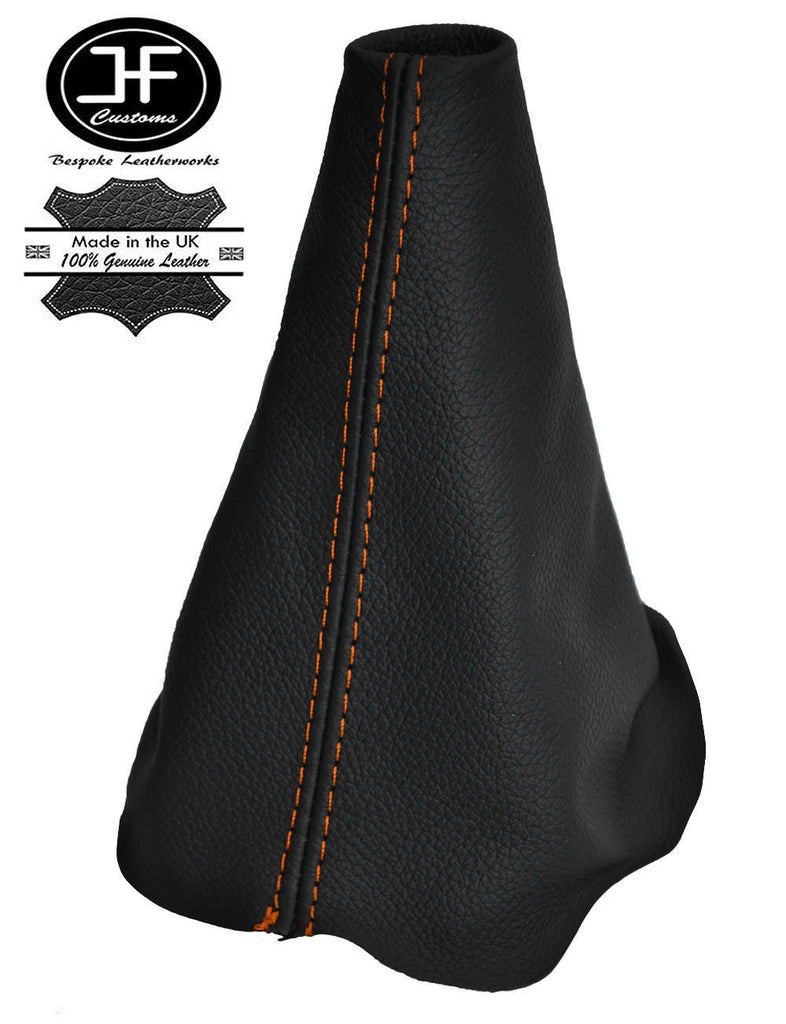 ORANGE STITCH MANUAL LEATHER GEAR STICK GAITER FITS CITROEN BERLINGO II 08-16