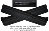 WHITE STITCH 2X DOOR SILL TRIM SKIN COVERS FITS TOYOTA MR2 MK3 2000-2007