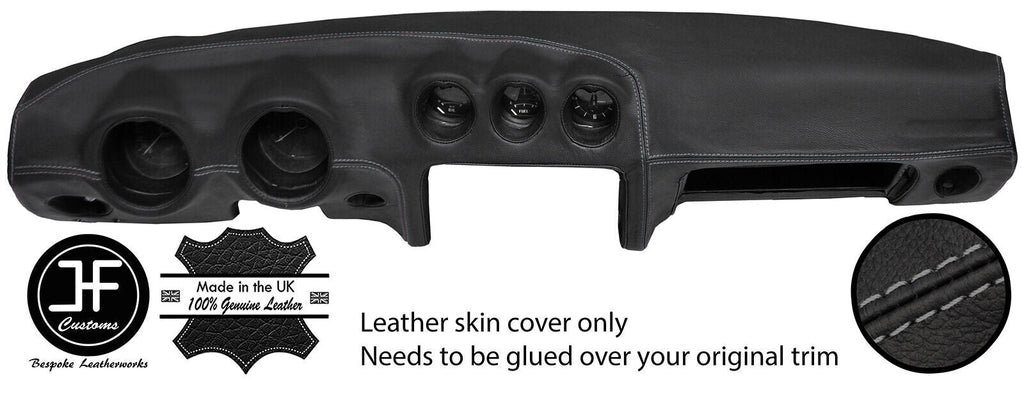 GREY STITCHING DASH DASHBOARD REAL LEATHER COVER FITS DATSUN 260Z 2+2 CUSTOM NEW